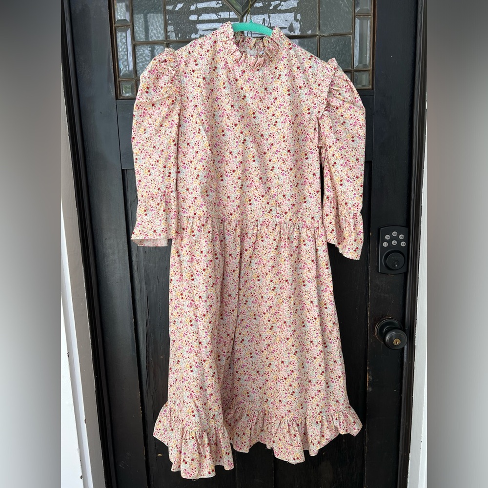 Batsheva floral print ruffle dress
